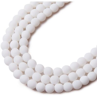 Estrela České mačkané korálky Estrela BONDELI 4 mm soft white - 450 ks Estrela České mačkané korálky Estrela BONDELI 4 mm soft white - 450 ks