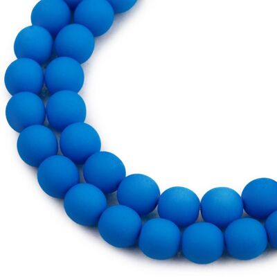 Estrela České mačkané korálky Estrela NEON 8 mm modré - 220 ks Estrela České mačkané korálky Estrela NEON 8 mm modré - 220 ks