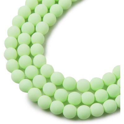 Estrela České mačkané korálky Estrela BONDELI 6 mm soft lime - 300 ks Estrela České mačkané korálky Estrela BONDELI 6 mm soft lime - 300 ks