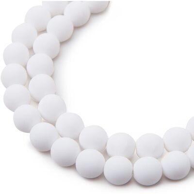 Estrela České mačkané korálky Estrela BONDELI 8 mm soft white - 220 ks Estrela České mačkané korálky Estrela BONDELI 8 mm soft white - 220 ks