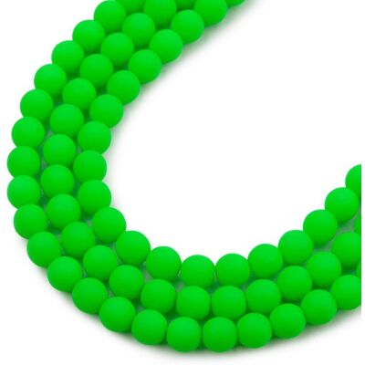 Estrela České mačkané korálky Estrela NEON 4 mm zelené - 450 ks Estrela České mačkané korálky Estrela NEON 4 mm zelené - 450 ks