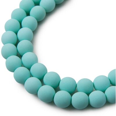 Estrela České mačkané korálky Estrela BONDELI 8 mm soft mint - 220 ks Estrela České mačkané korálky Estrela BONDELI 8 mm soft mint - 220 ks