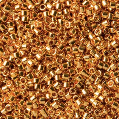 Miyuki Rokajlové korálky - Miyuki Delica 11/0 (DB-031-50) Gold 24K Plated - 10 g Miyuki Rokajlové korálky - Miyuki Delica 11/0 (DB-031-50) Gold 24K Plated - 10 g
