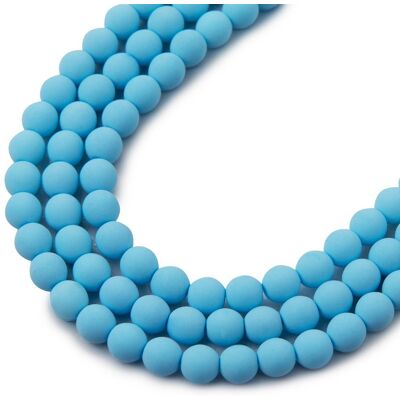 Estrela České mačkané korálky Estrela BONDELI 4 mm soft blue - 450 ks Estrela České mačkané korálky Estrela BONDELI 4 mm soft blue - 450 ks