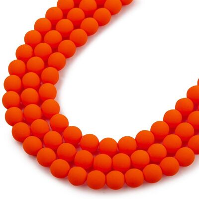 Estrela České mačkané korálky Estrela NEON 4 mm oranžové - 450 ks Estrela České mačkané korálky Estrela NEON 4 mm oranžové - 450 ks
