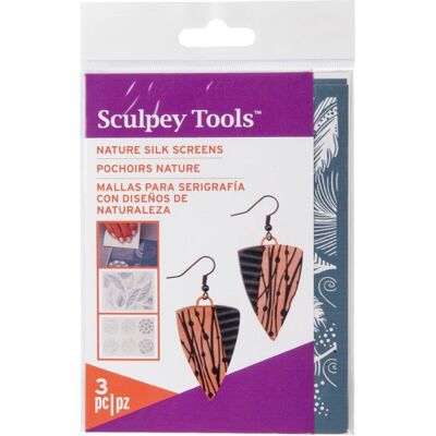Sculpey sada na sítotiskovou techniku Nature - 3 sady Sculpey sada na sítotiskovou techniku Nature - 3 sady