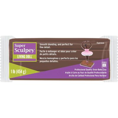 Sculpey Super 454 g Living Doll Espresso - 3 ks Sculpey Super 454 g Living Doll Espresso - 3 ks