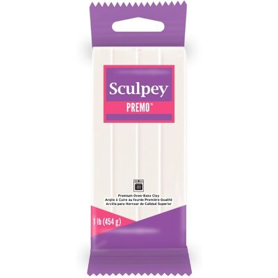 Sculpey PREMO 454g White Translucent bílá průhledná - 3 ks Sculpey PREMO 454g White Translucent bílá průhledná - 3 ks