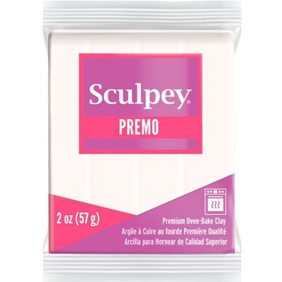 Sculpey PREMO White Translucent průhledná bílá - 5 ks - 5 ks Sculpey PREMO White Translucent průhledná bílá - 5 ks - 5 ks