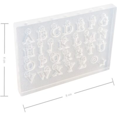ART Clay Silver silikonová vytlačovací forma Písmena - 1 ks ART Clay Silver silikonová vytlačovací forma Písmena - 1 ks