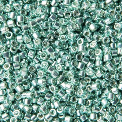 Miyuki Rokajlové korálky - Miyuki Delica 11/0 (DB-415) Galvanized Turquoise - 15 g Miyuki Rokajlové korálky - Miyuki Delica 11/0 (DB-415) Galvanized Turquoise - 15 g