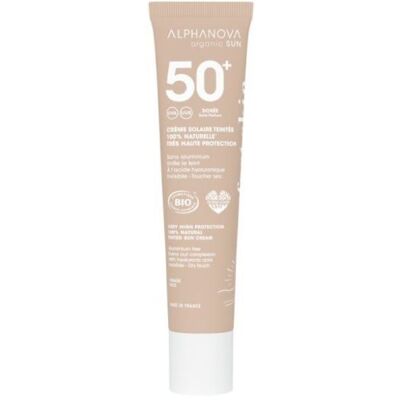 Alphanova Opalovací krém na obličej tónovaný Gold Sun 40 g BIO Alphanova Opalovací krém na obličej tónovaný Gold Sun 40 g BIO