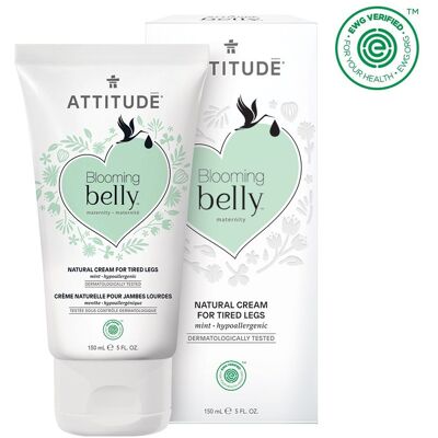 Attitude Přírodní krém na unavené nohy nejen pro těhotné s mátou Blooming Belly 150ml Attitude Přírodní krém na unavené nohy nejen pro těhotné s mátou Blooming Belly 150ml