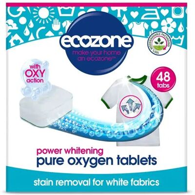 Ecozone Oxy tablety na bílé prádlo 48 ks Ecozone Oxy tablety na bílé prádlo 48 ks