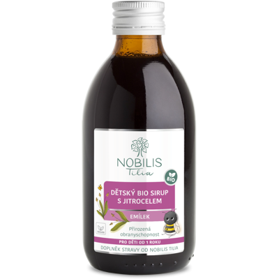 Nobilis Tilia Dětský BIO sirup s jitrocelem Emílek 250 ml Nobilis Tilia Dětský BIO sirup s jitrocelem Emílek 250 ml