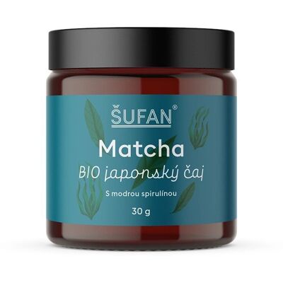 Šufan BIO japonský čaj Matcha s modrou spirulinou 30 g Šufan BIO japonský čaj Matcha s modrou spirulinou 30 g