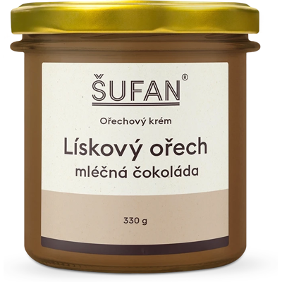 Šufan Lískový ořech s mléčnou čokoládou 330 g Šufan Lískový ořech s mléčnou čokoládou 330 g