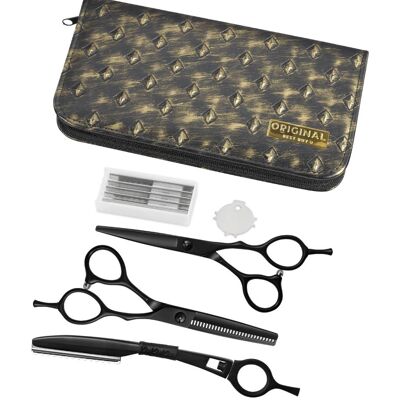 Original Crocotrax 2.0 Scissor Kit (7097015) - střihací a efilační nůžky, seřezávač + žiletky v pouzdře Original Crocotrax 2.0 Scissor Kit (7097015) - střihací a efilační nůžky, seřezávač + žiletky v pouzdře