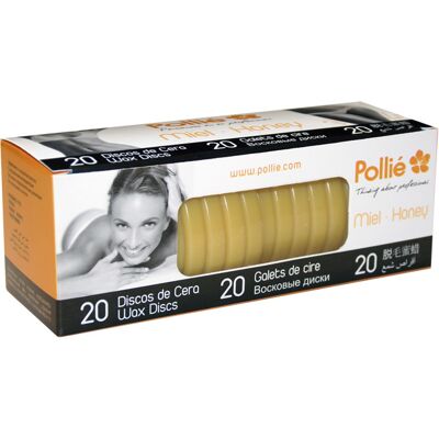 Polié Wax Discs Honey 04071 - medové depilační voskové disky, 20 ks Polié Wax Discs Honey 04071 - medové depilační voskové disky, 20 ks