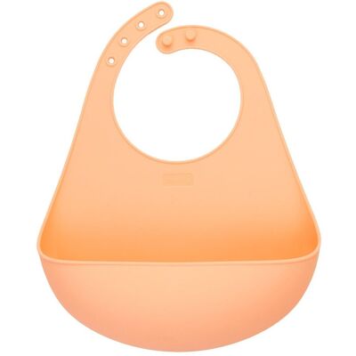 Lurch - dětský silikonový bryndák apricot Lurch - dětský silikonový bryndák apricot