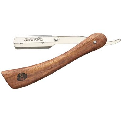 Captain Cook Shaving Razor Wooden Handle 04932 - břitva na vyměnitelné žiletky, poloviční čepel Captain Cook Shaving Razor Wooden Handle 04932 - břitva na vyměnitelné žiletky, poloviční čepel