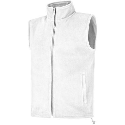 DYKENO Fleecová vesta bílá unisex Jada DYKENO Fleecová vesta bílá unisex Jada