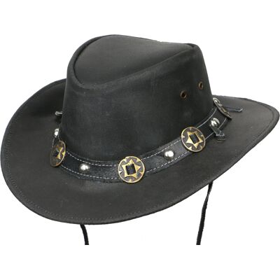 Australian Wear Australský klobouk kožený Concho Australian Wear Australský klobouk kožený Concho