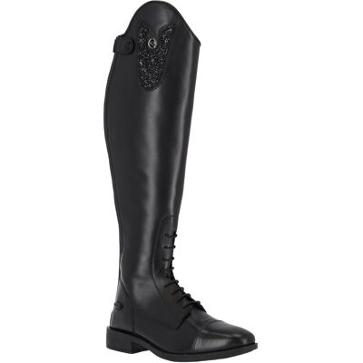 Dámské kožené jezdecké boty QHP Sasha Adult Wide Dámské kožené jezdecké boty QHP Sasha Adult Wide