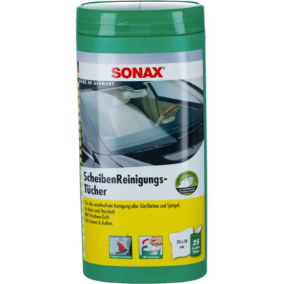 Čisticí ubrousky na okna Sonax Scheiben Reinigungs Tücher (25 Pack) Čisticí ubrousky na okna Sonax Scheiben Reinigungs Tücher (25 Pack)