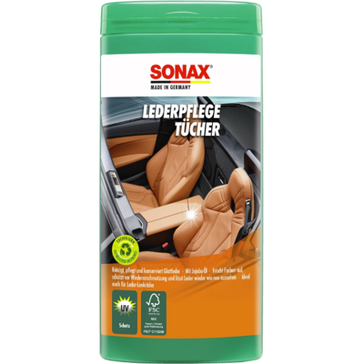 Čisticí ubrousky na kůži Sonax Leder Pflege Tücher (25 Pack) Čisticí ubrousky na kůži Sonax Leder Pflege Tücher (25 Pack)