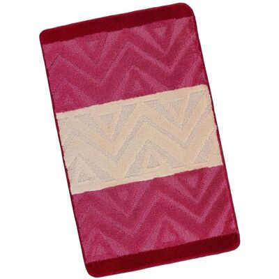 Bellatex Koupelnová předložka před vanu 60x100cm chevron burgundy Bellatex Koupelnová předložka před vanu 60x100cm chevron burgundy