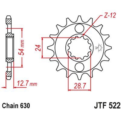 JT SPROCKETS JT řetězové kolečko přední 522 15 KAWASAKI Z 1000 '81-83', GPZ 1100 '81-82' Z 1100 '84-86' (52215JT) ( ) JT SPROCKETS JT řetězové kolečko přední 522 15 KAWASAKI Z 1000 '81-83', GPZ 1100 '81-82' Z 1100 '84-86' (52215JT) ( )