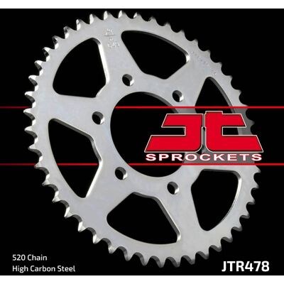 JT SPROCKETS JT rozeta 478 43 KAWASAKI ZX6R (05-17), Z750 (47843JT) (může být nahrazená 4578 43 JTR1478.43) (řetěz 520) ( ) JT SPROCKETS JT rozeta 478 43 KAWASAKI ZX6R (05-17), Z750 (47843JT) (může být nahrazená 4578 43 JTR1478.43) (řetěz 520) ( )