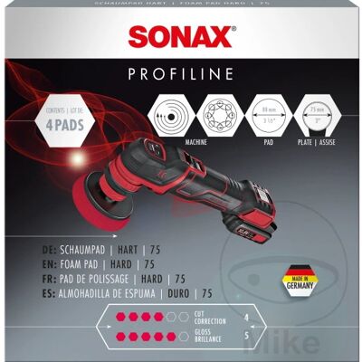 Sonax pěnový kotouč tvrdý 75 mm 4 ks Sonax ( ) Sonax pěnový kotouč tvrdý 75 mm 4 ks Sonax ( )