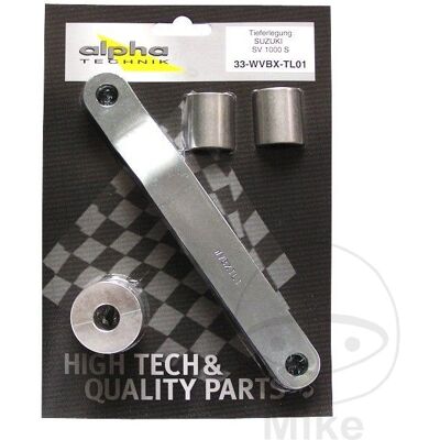 Alphatechnik snížení podvozku sada AT SUZUKI SV 1000 03-05, SV 1000 S 03-05, SV 1000 U2 03-05, SV 1000 S2 03-05, SV 1000 SZ 05, SV 1000 SZ2 05 Alphatechnik snížení podvozku sada AT SUZUKI SV 1000 03-05, SV 1000 S 03-05, SV 1000 U2 03-05, SV 1000 S2 03-05, SV 1000 SZ 05, SV 1000 SZ2 05