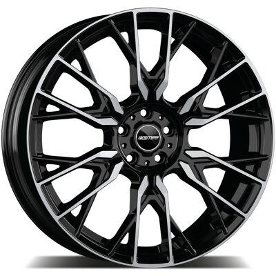 GMP Italia GMP FENDER 9X19 5X112 ET40/66.6 černá/leštěná GMP Italia GMP FENDER 9X19 5X112 ET40/66.6 černá/leštěná
