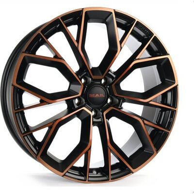 MAK STILO 8.5X19 5X112 ET40/66.45 černá/bronzová MAK STILO 8.5X19 5X112 ET40/66.45 černá/bronzová