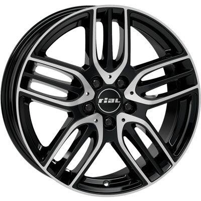 RIAL M14 7.5X18 5X112 ET40/66.5 černá/leštěná RIAL M14 7.5X18 5X112 ET40/66.5 černá/leštěná