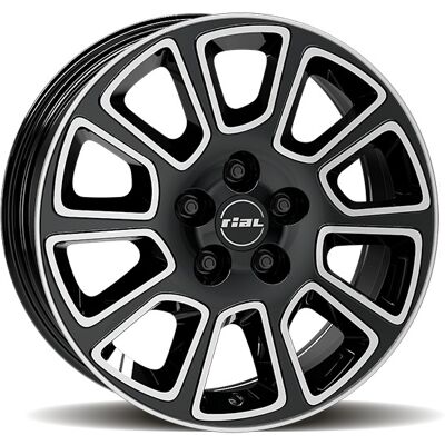 RIAL TRANSPORTER 2 6.5X16 5X112 ET52/66.5 černá/leštěná RIAL TRANSPORTER 2 6.5X16 5X112 ET52/66.5 černá/leštěná