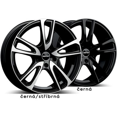GMP Italia GMP ASTRAL 6.5X16 5X115 ET40 černá/stříbrná GMP Italia GMP ASTRAL 6.5X16 5X115 ET40 černá/stříbrná