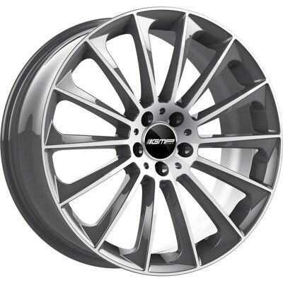 GMP Italia GMP STELLAR 8X18 5X112 ET35/66.6 šedá/stříbrná GMP Italia GMP STELLAR 8X18 5X112 ET35/66.6 šedá/stříbrná