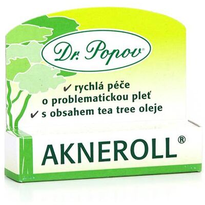 Dr. Popov Akneroll s tea tree - Lokální léčba akné Dr. Popov Akneroll s tea tree - Lokální léčba akné