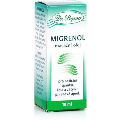 Migrenol, masážní olej, 10 ml Dr. Popov Migrenol, masážní olej, 10 ml Dr. Popov