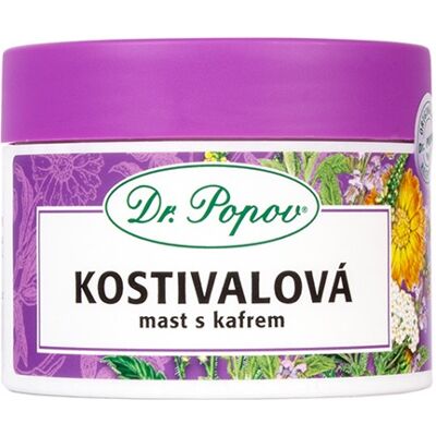 Kostivalová mast s kafrem, 100 ml Dr. Popov Kostivalová mast s kafrem, 100 ml Dr. Popov