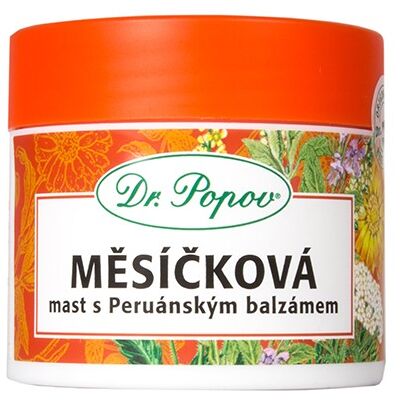 Měsíčková mast s peruánským balzámem, 50 ml Dr. Popov Měsíčková mast s peruánským balzámem, 50 ml Dr. Popov