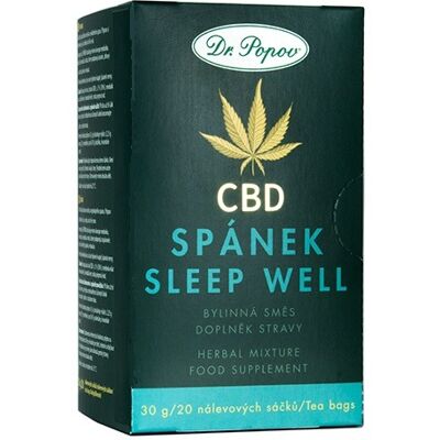 Konopný čaj s CBD Spánek, 30 g Dr. Popov Konopný čaj s CBD Spánek, 30 g Dr. Popov