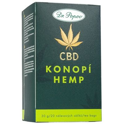 Konopný čaj s CBD 4%, 30 g Dr. Popov Konopný čaj s CBD 4%, 30 g Dr. Popov