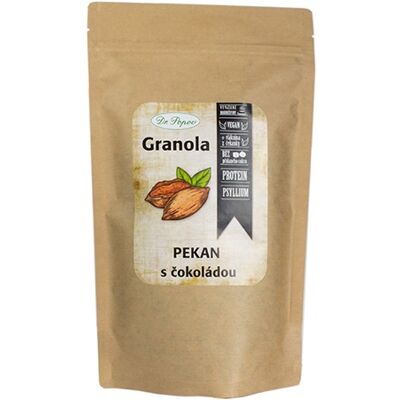 Granola s pekanovými ořechy a čokoládou, 300 g Dr. Popov Granola s pekanovými ořechy a čokoládou, 300 g Dr. Popov
