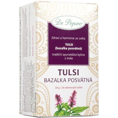 Tulsi , bylinný čaj, 30 g Dr. Popov Tulsi , bylinný čaj, 30 g Dr. Popov