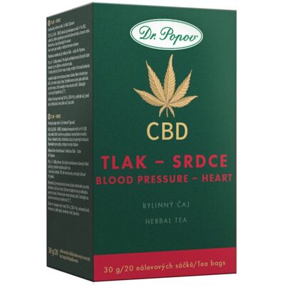 Konopný čaj s CBD Tlak-srdce, 30 g Dr. Popov Konopný čaj s CBD Tlak-srdce, 30 g Dr. Popov